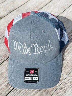 "We the People" Richardson 112 Flag Trucker Hat